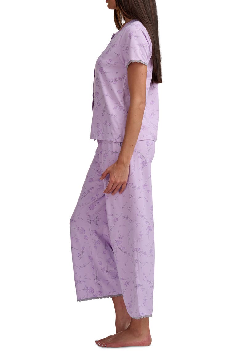Print Crop Pajamas, Alternate, color, LAVENDER BLOOM