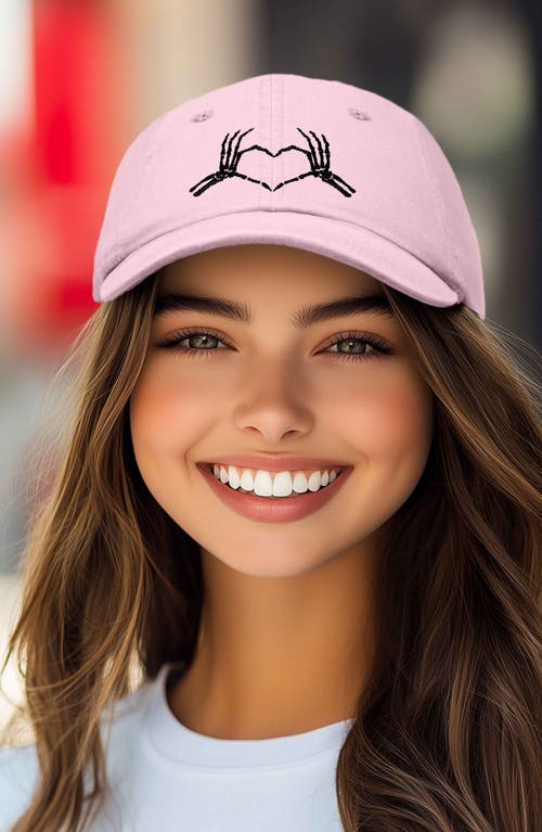 DALIX DALIX SKELETON HEART EMBROIDERED DAD HAT