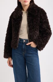 Bernardo Faux Fur Jacket