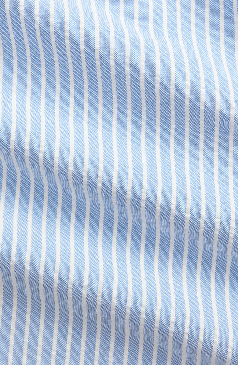 Polo Ralph Lauren Classic Fit Stripe Cotton Seersucker Button-Down Shirt, Alternate, color, 7124A Bsr Blue White