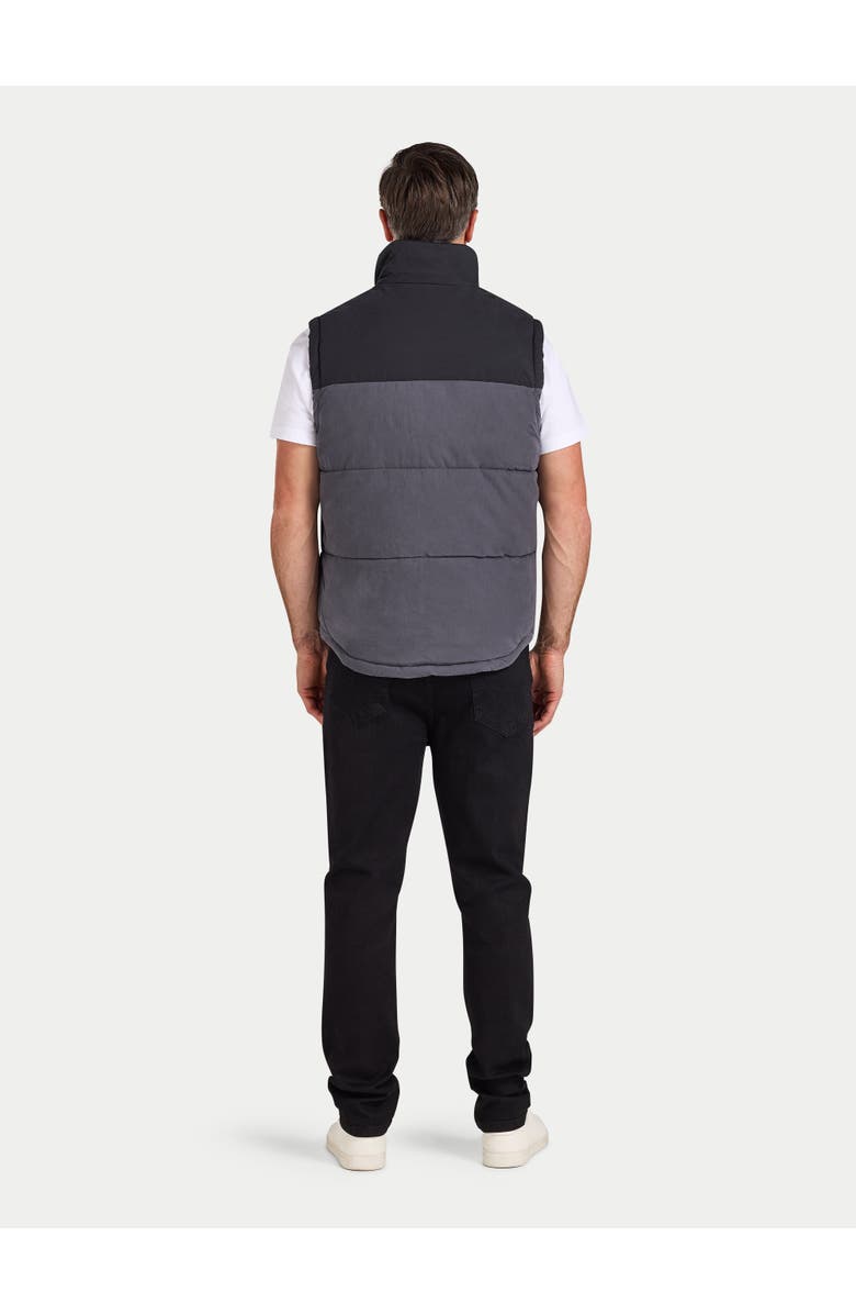 Raging Bull Two Tone Zip Neck Gilet, Alternate, color, Black