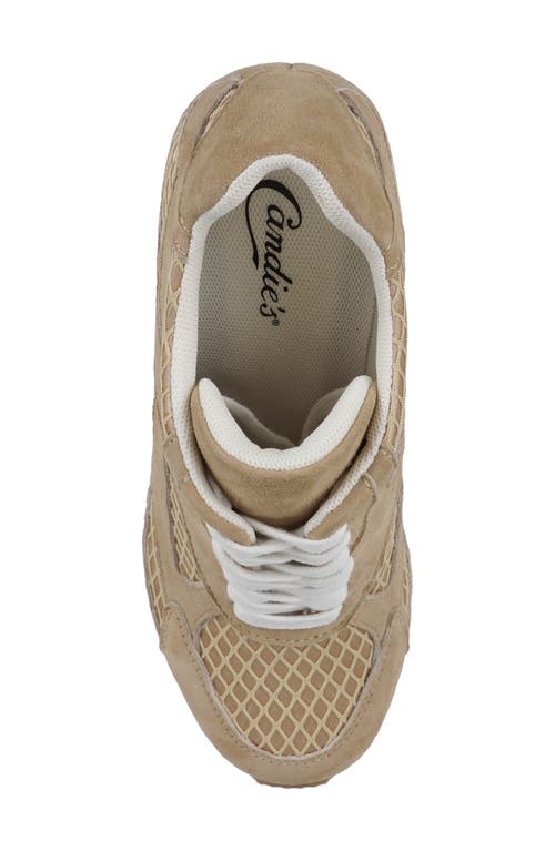Candies Candie's Lace-up Platform Pump In Brown
