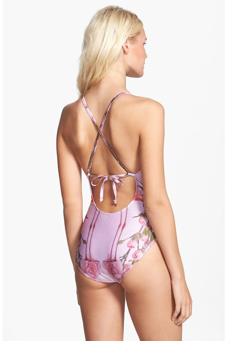 'Florida Garden' One-Piece Swimsuit, Alternate, color, MULTI