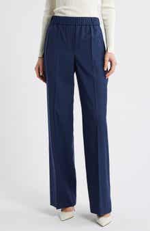 BOSS Toyal Pull-On Virgin Wool Flare Pants