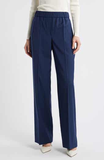 BOSS Toyal Pull-On Virgin Wool Flare Pants