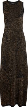 Etro Metallic Paisley Knit Dress