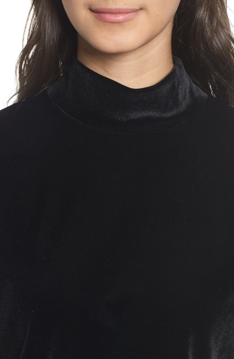 Madewell Velvet Mockneck Tee, Alternate, color, 