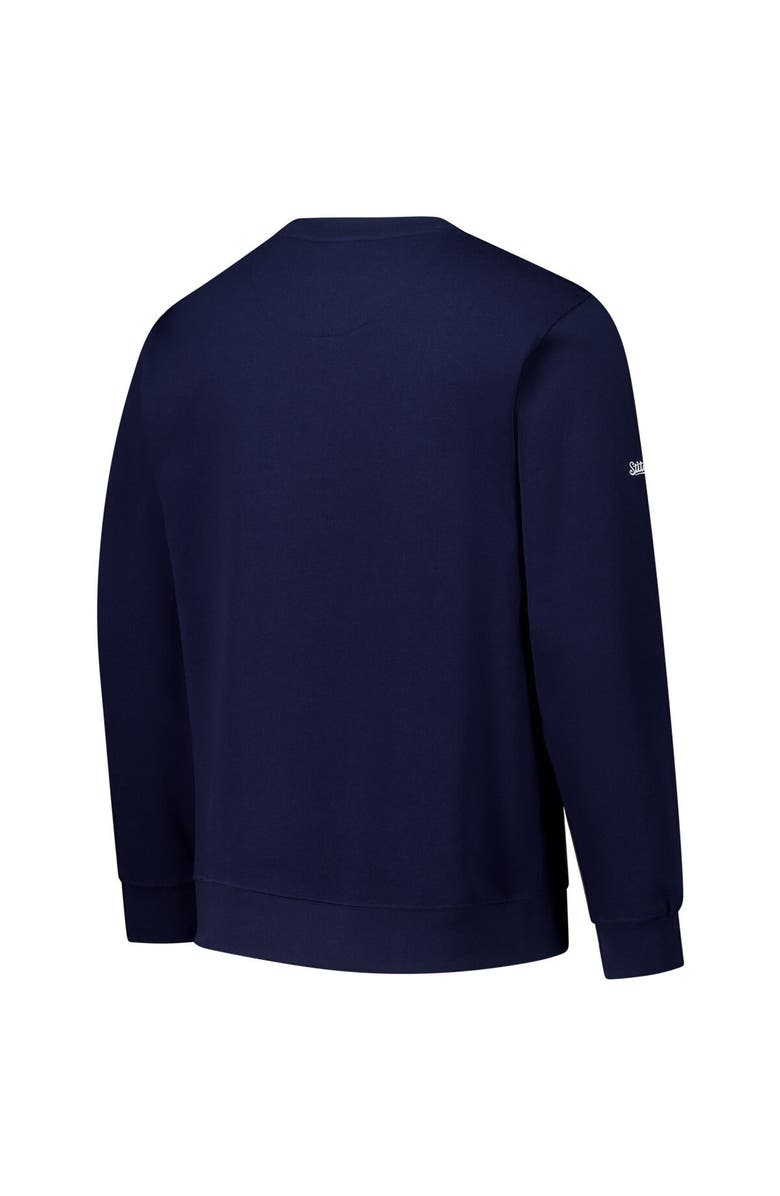 STITCHES Men's Stitches Navy Cleveland Guardians Pullover Sweatshirt, Alternate, color, 