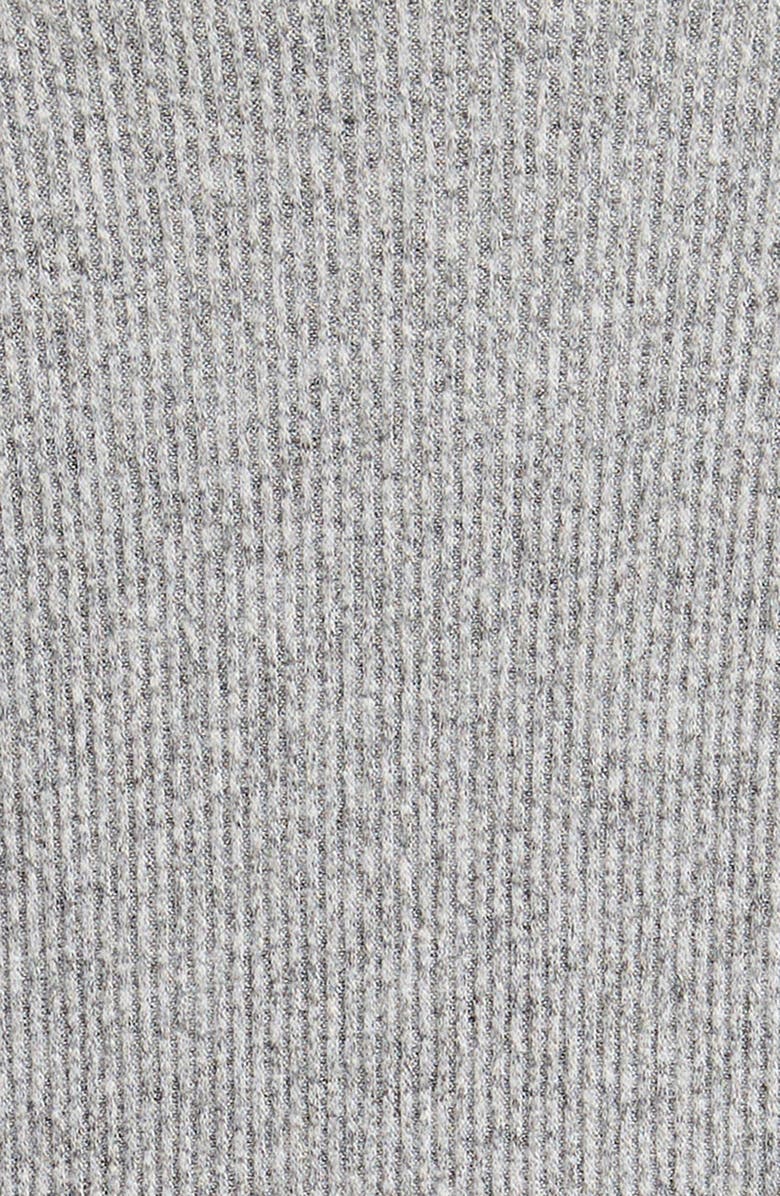 Ava & Yelly Kids' Ribbed Long Sleeve Faux Wrap Dress, Alternate, color, Grey