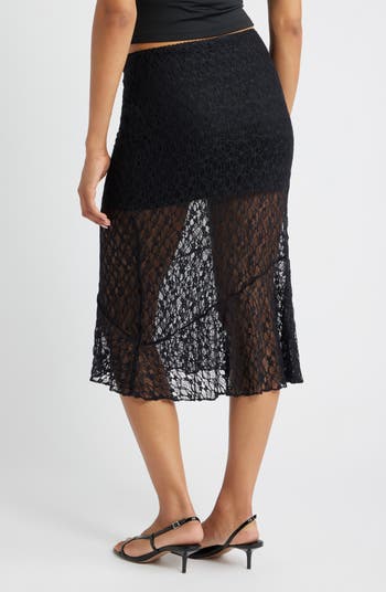 Lace Midi Skirt