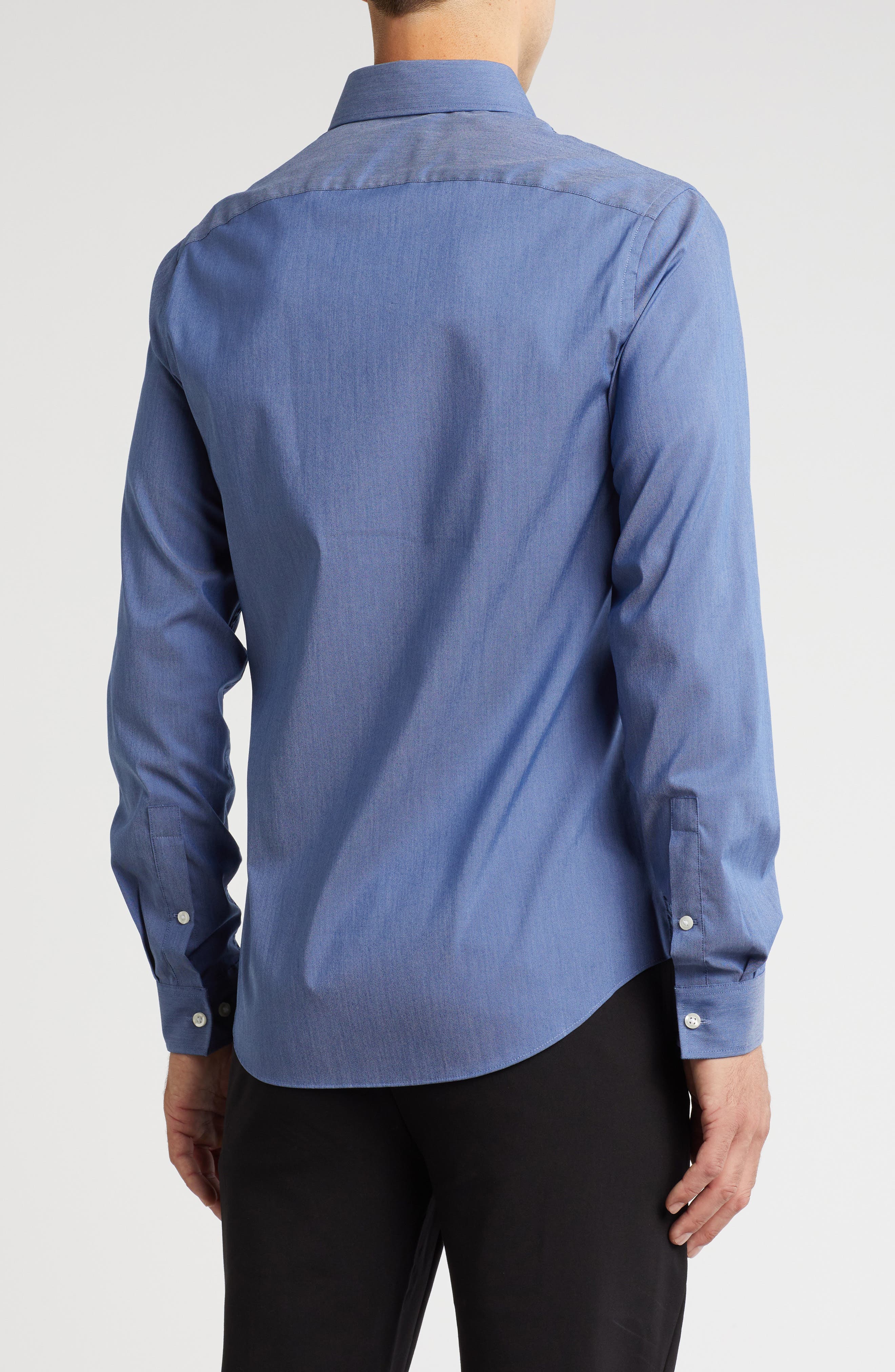 Air Soft Slim Fit Solid Stretch Dress Shirt - image 4
