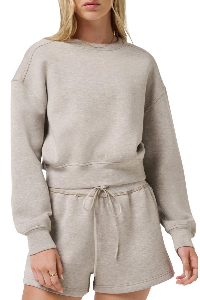 Cloudscape Sweatshirt, Main, color, HEATHER SAVANNAH TAN