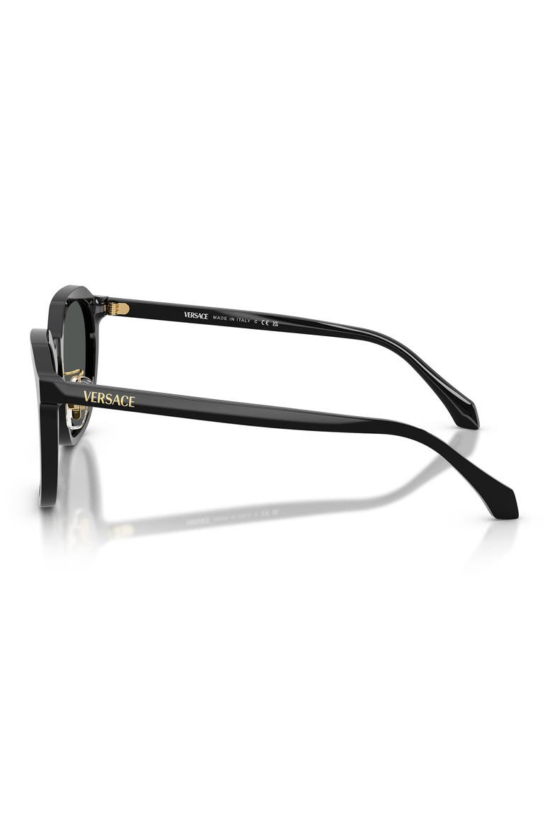 55mm Phantos Sunglasses, Alternate, color, BLACK