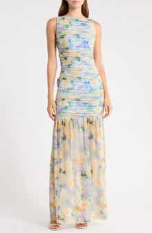 Elise Ruched Maxi Dress
