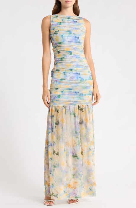 Elise Ruched Maxi Dress