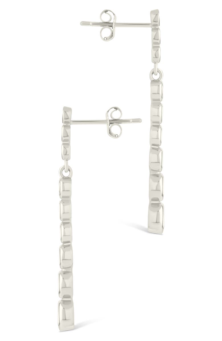 Sterling Forever Ianthe Brillient Cubic Zirconia Drop Earrings, Alternate, color, Silver