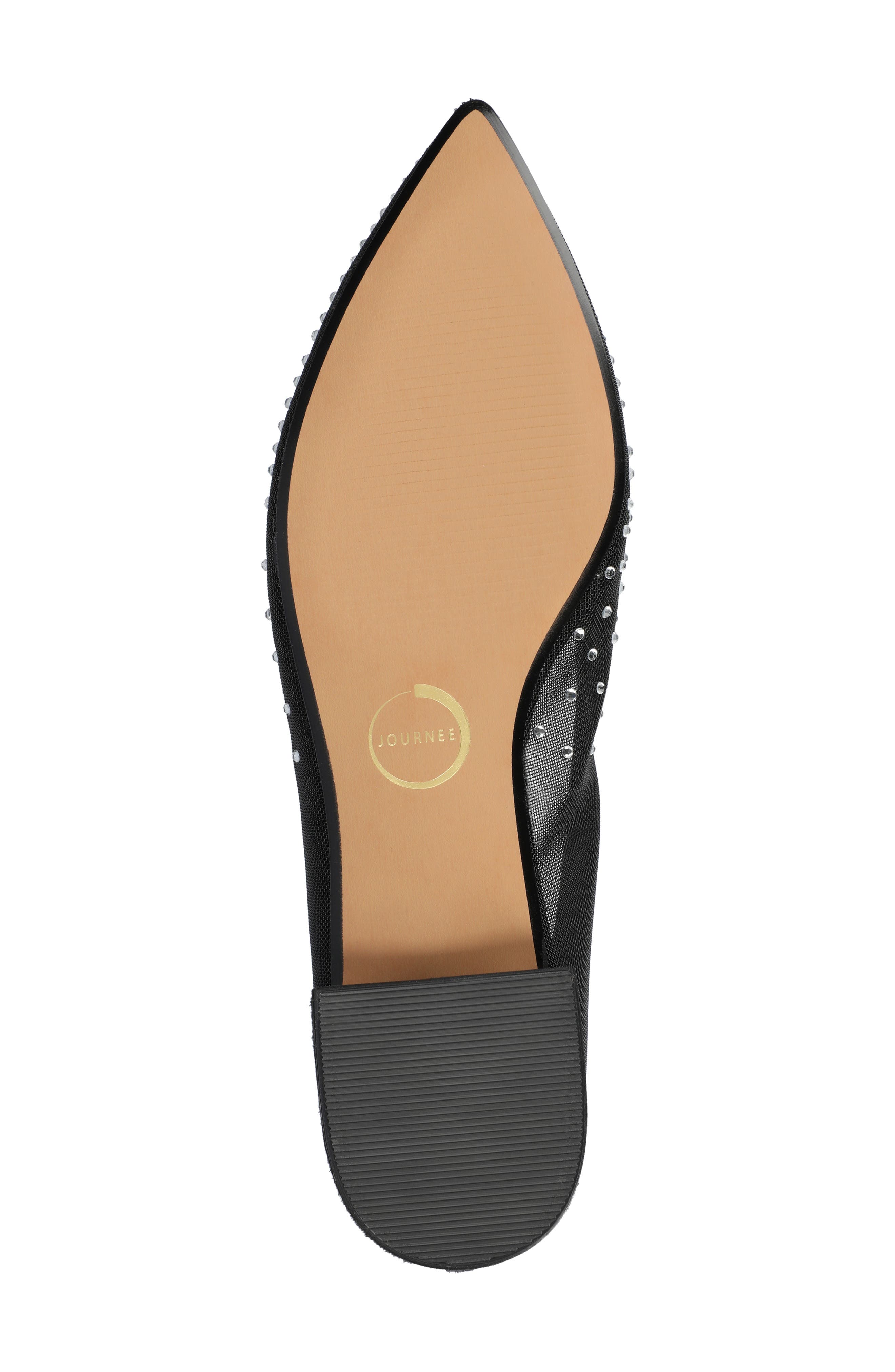 Journee Collection Gracelynn Evening Ball Flat, Alternate, color, Black