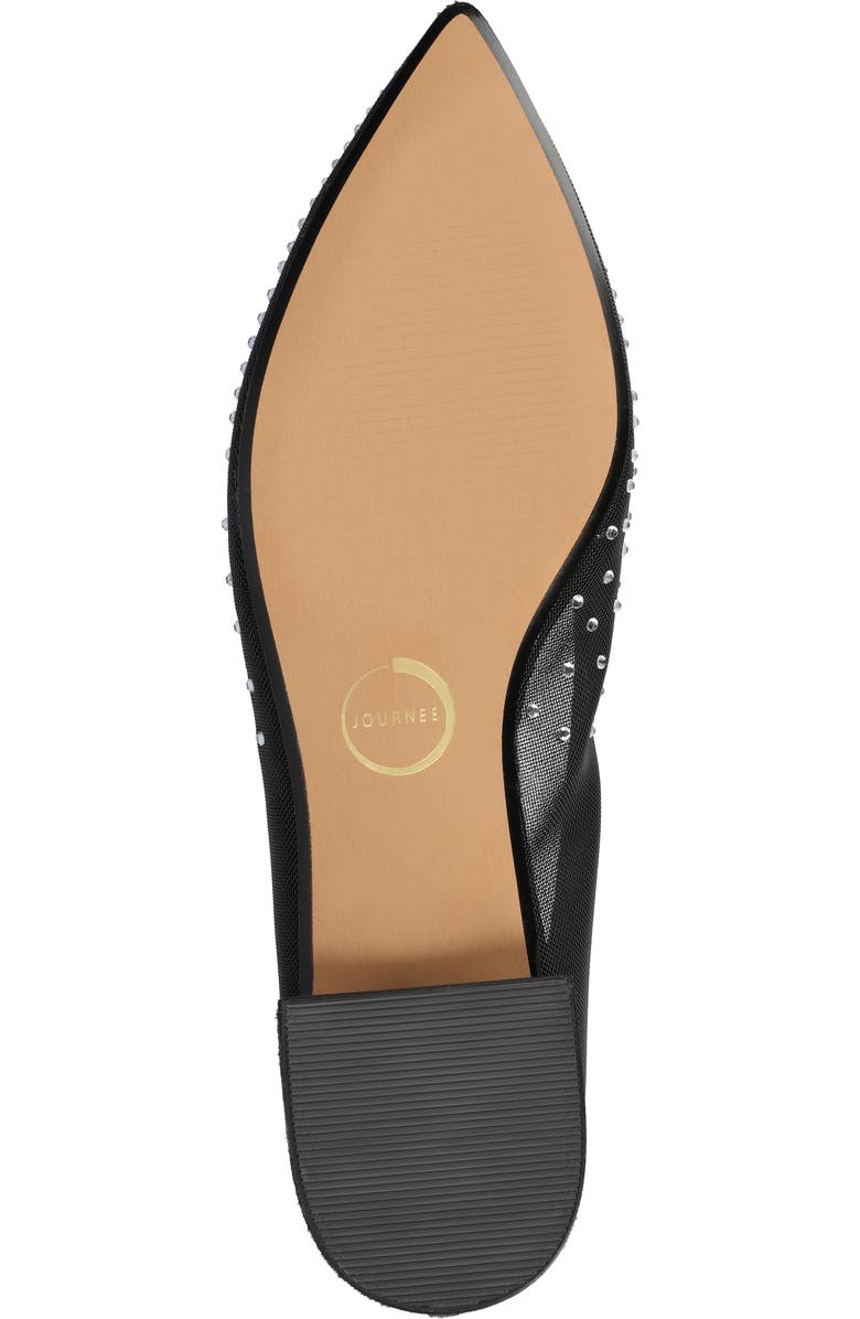 Journee Collection Gracelynn Evening Ball Flat, Alternate, color, Black