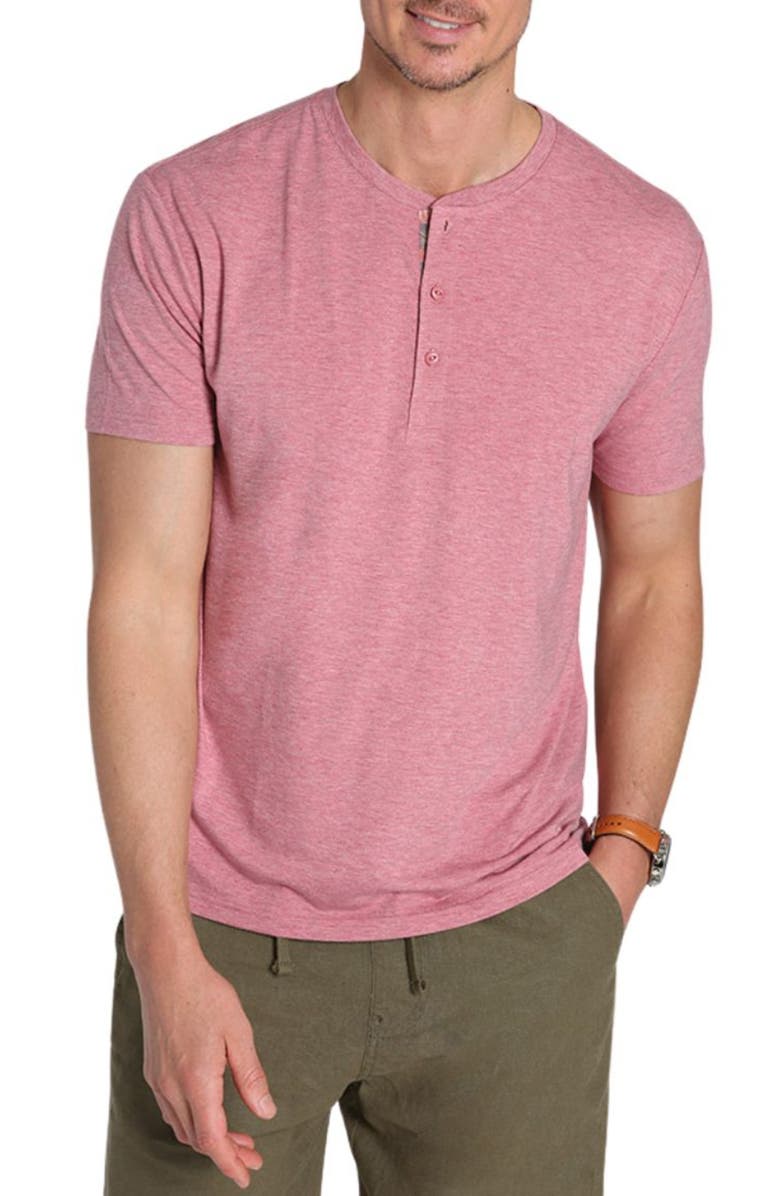 JACHS Henley T-Shirt, Main, color, Red