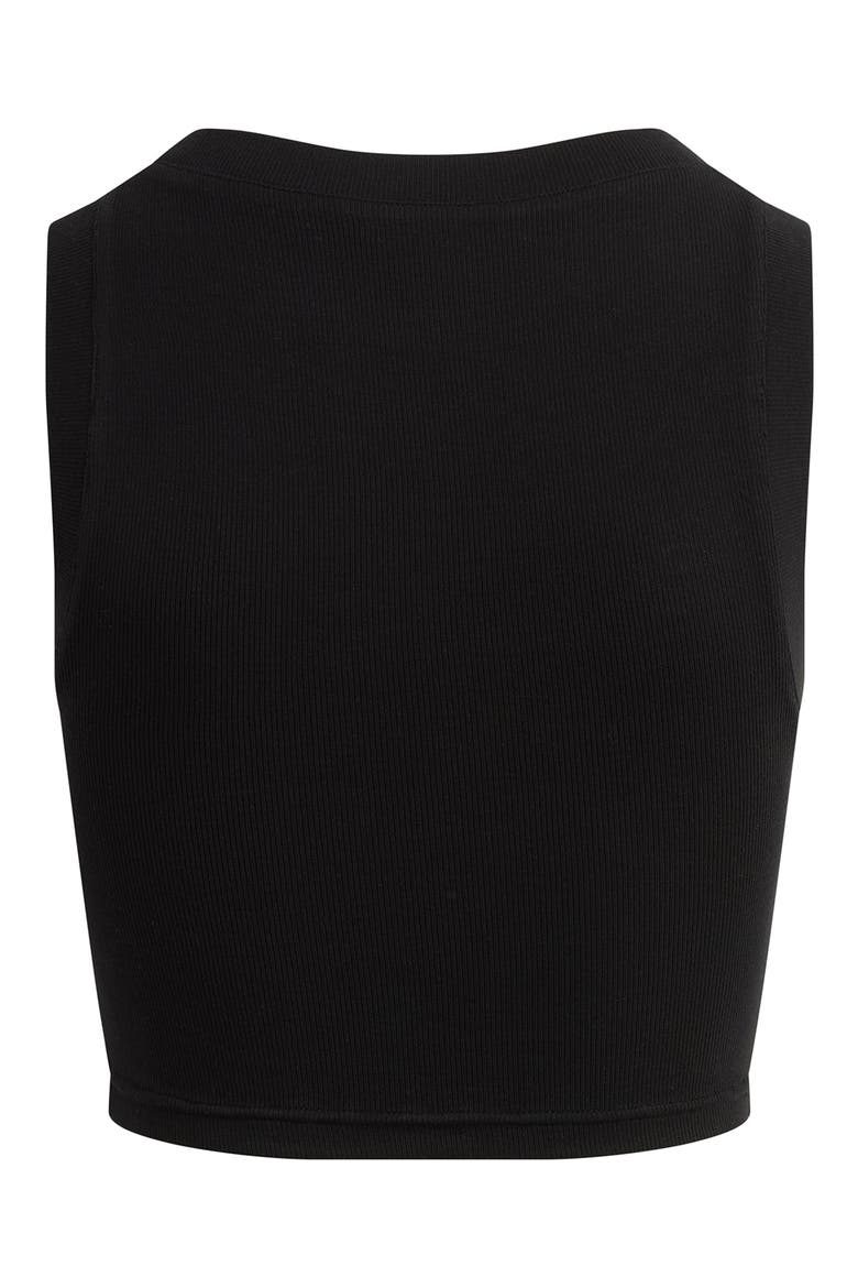 The Cutting It Loose Rib Crop Top, Alternate, color, BLACK