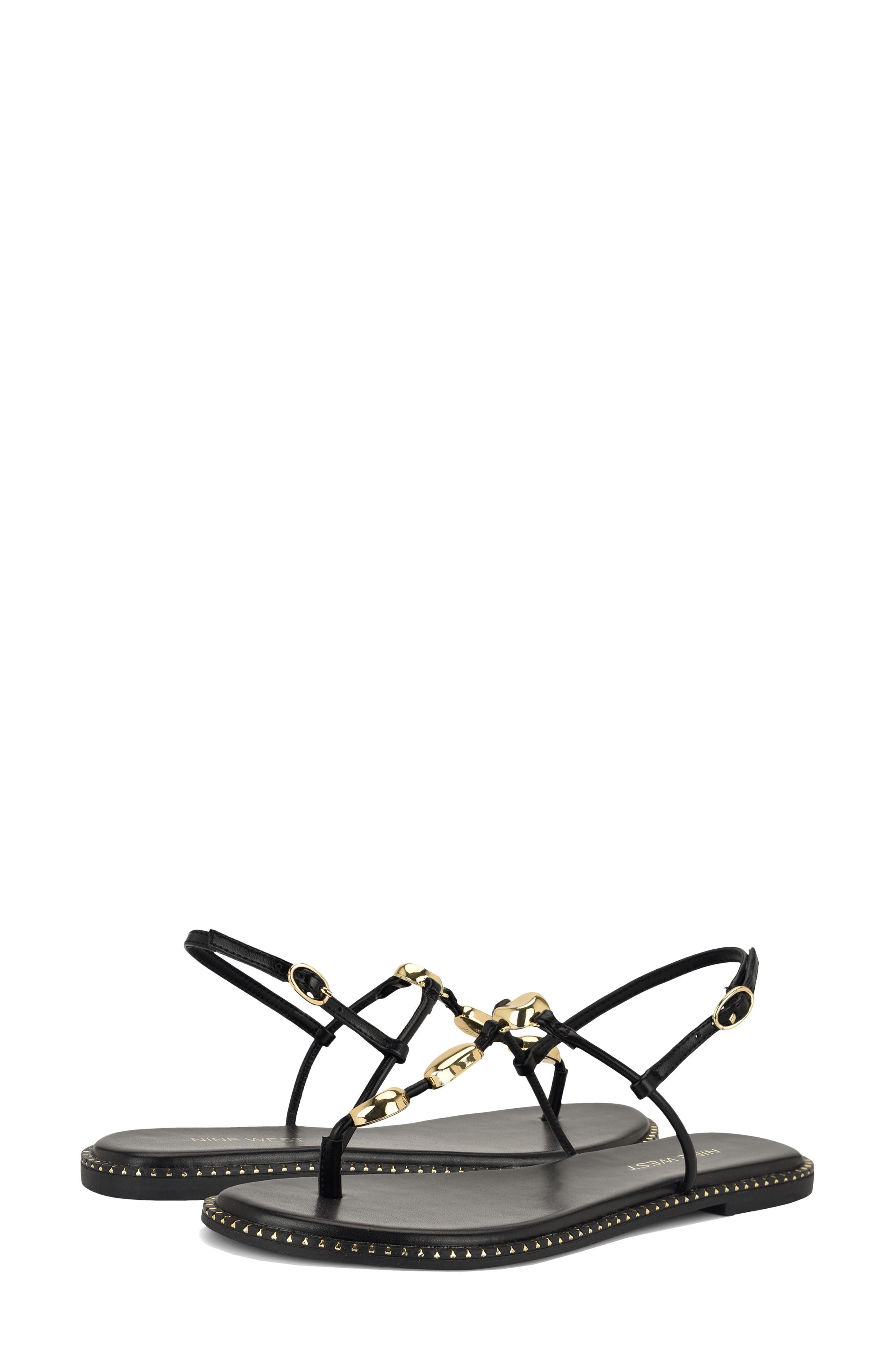 Nine West Derika T-Strap Sandal, Alternate, color, 