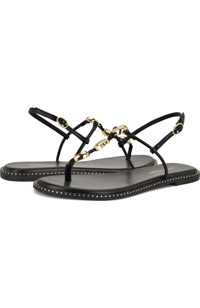 Nine West Derika T-Strap Sandal, Alternate, color,