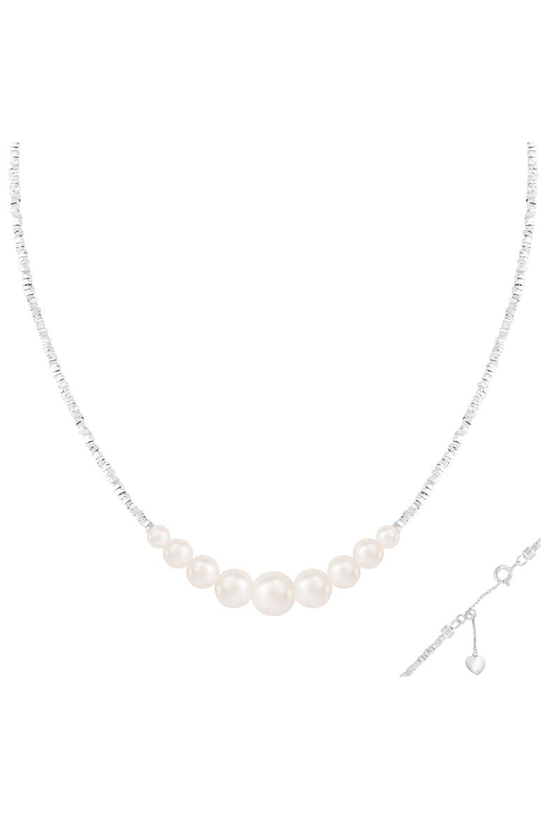 Freshwater Pearl Necklace, Alternate, color, WHITE