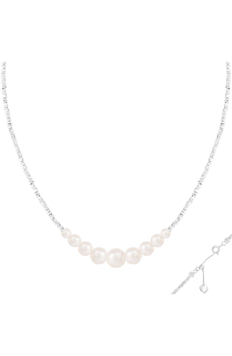 SPLENDID PEARLS Freshwater Pearl Necklace, Alternate, color, White