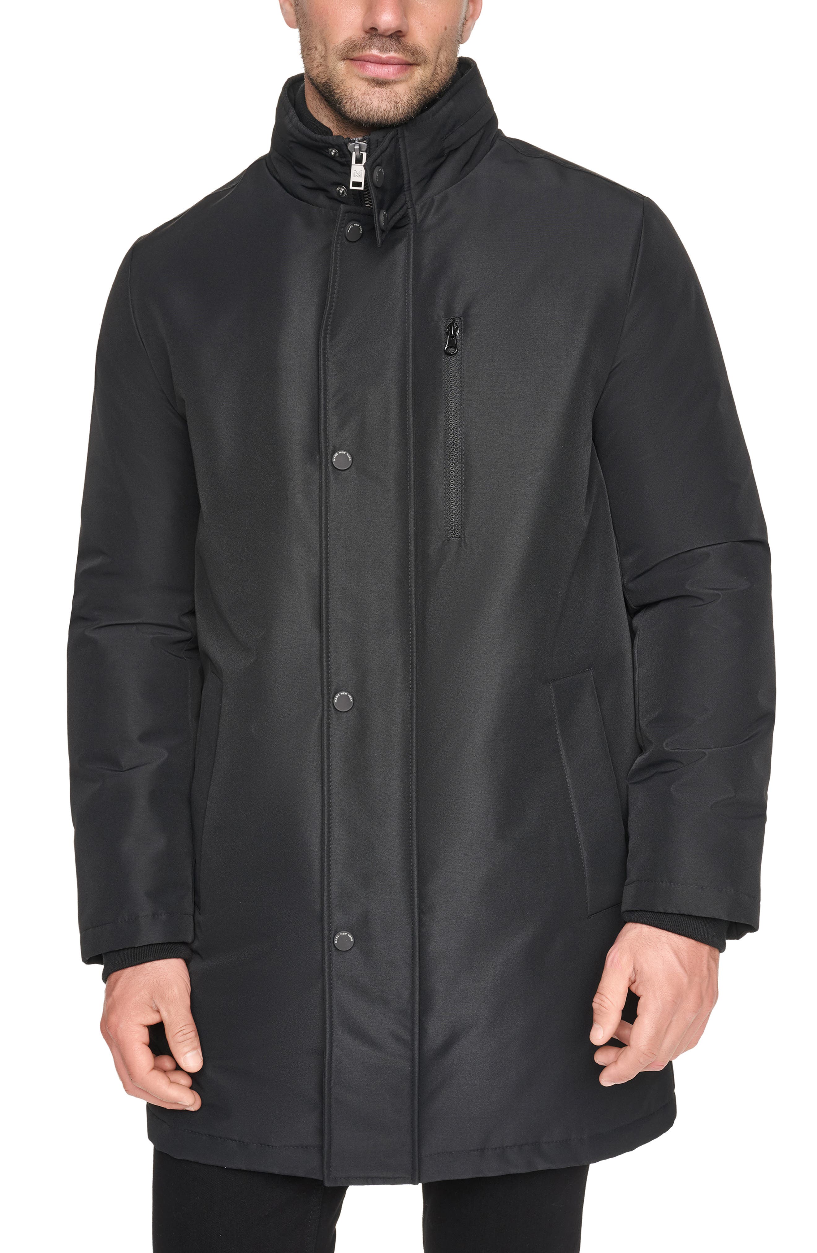 Stand Collar Jacket with Bib