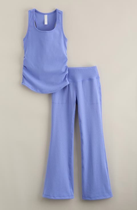 Kids' On Pace Rib Tank & Pants Set (Big Kid)