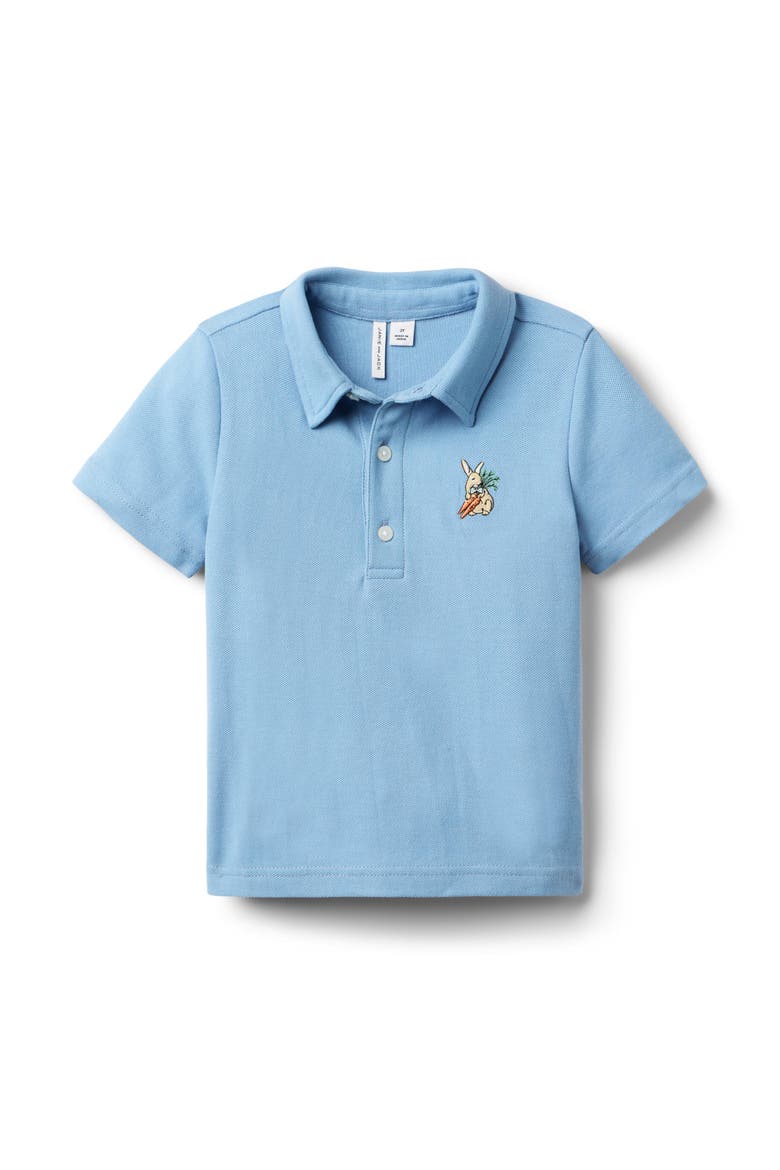 Bunny Pique Polo, Main, color, Blue