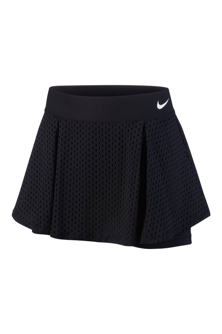 Court Dry Flouncy Tennis Skort, Alternate, color, BLACK/ WHITE