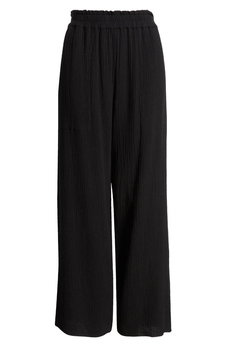 Rails Leon Crinkled Organic Cotton Crop Pants, Alternate, color, 