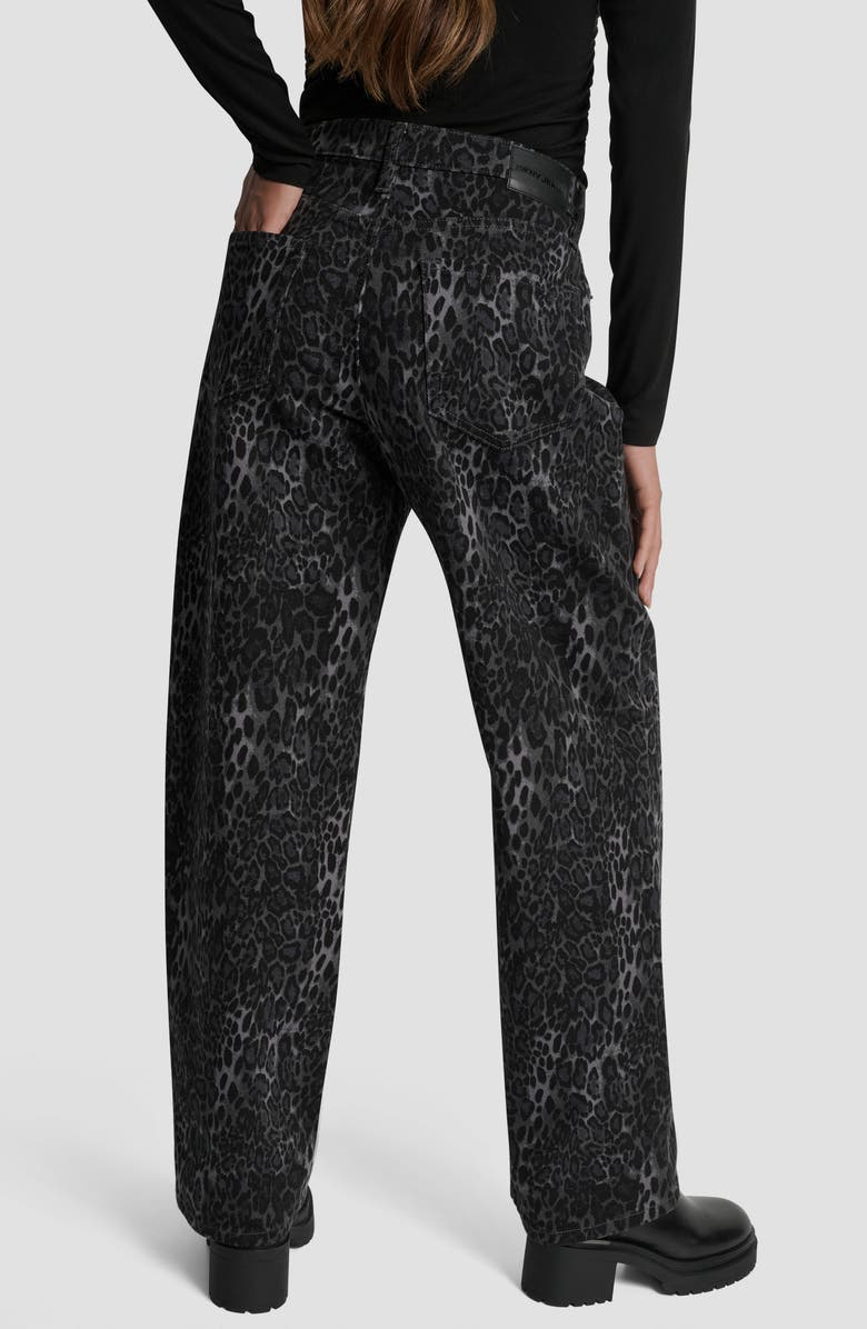 DKNY Jeans Mid Rise Relaxed Jeans, Alternate, color, Forged Iron Jaguar