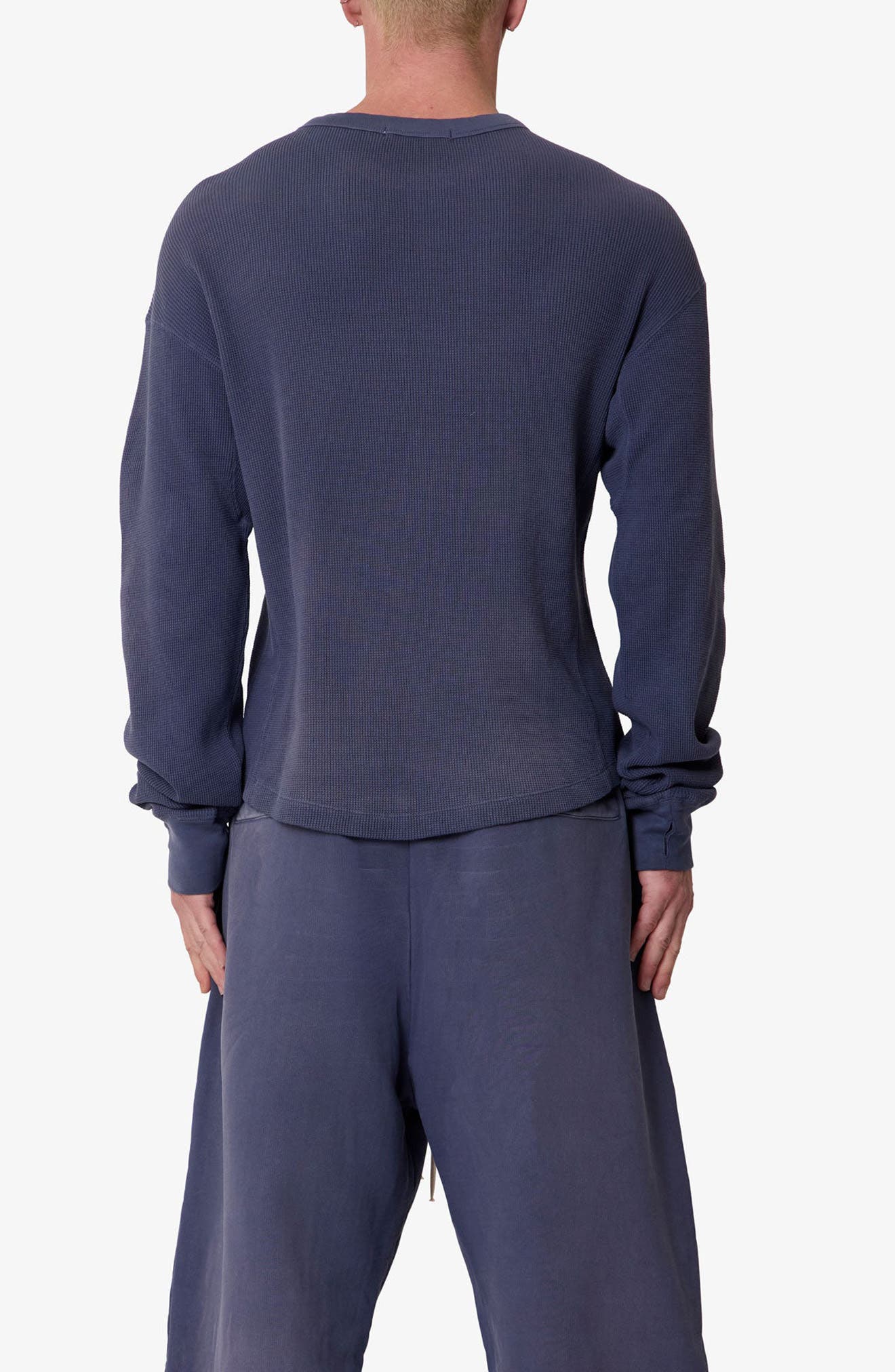 Washed Long Sleeve Cotton Thermal T-Shirt - image 2