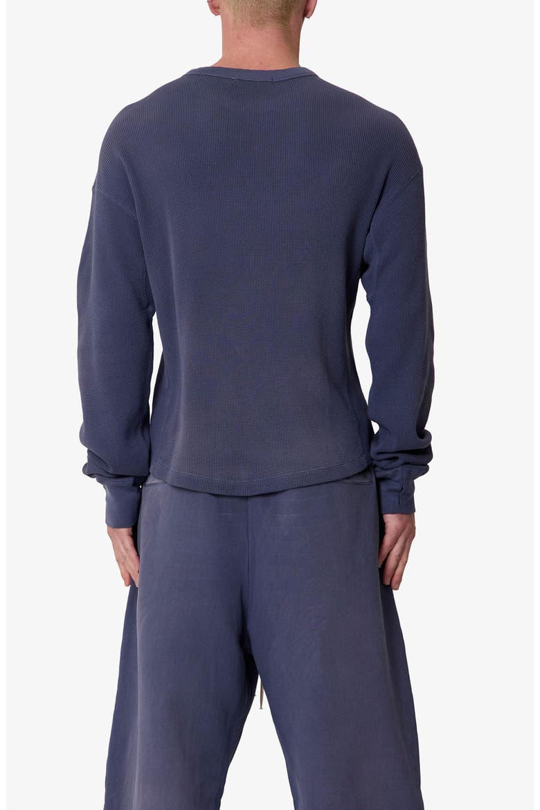 Washed Long Sleeve Cotton Thermal T-Shirt, Alternate, color, WASHED NAVY
