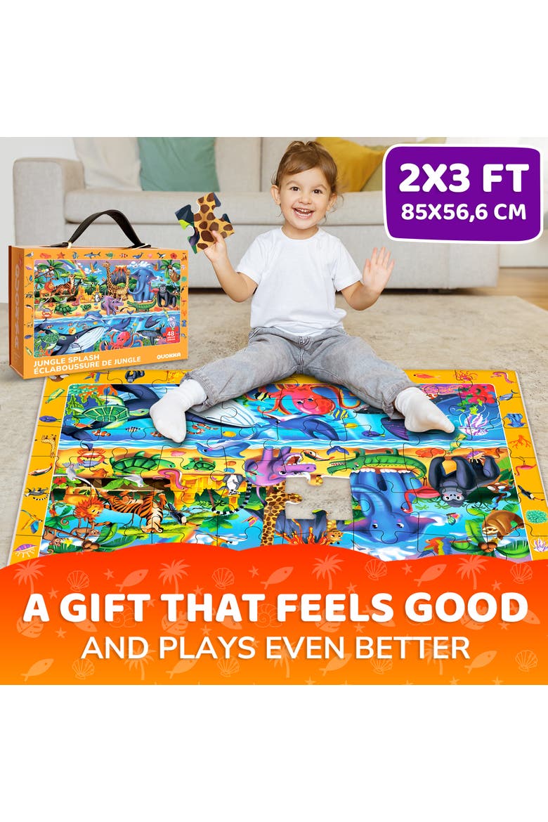 Giant Floor Puzzle Set - 48 Piece Kids Jigsaw Puzzles, Alternate, color, Africa Search