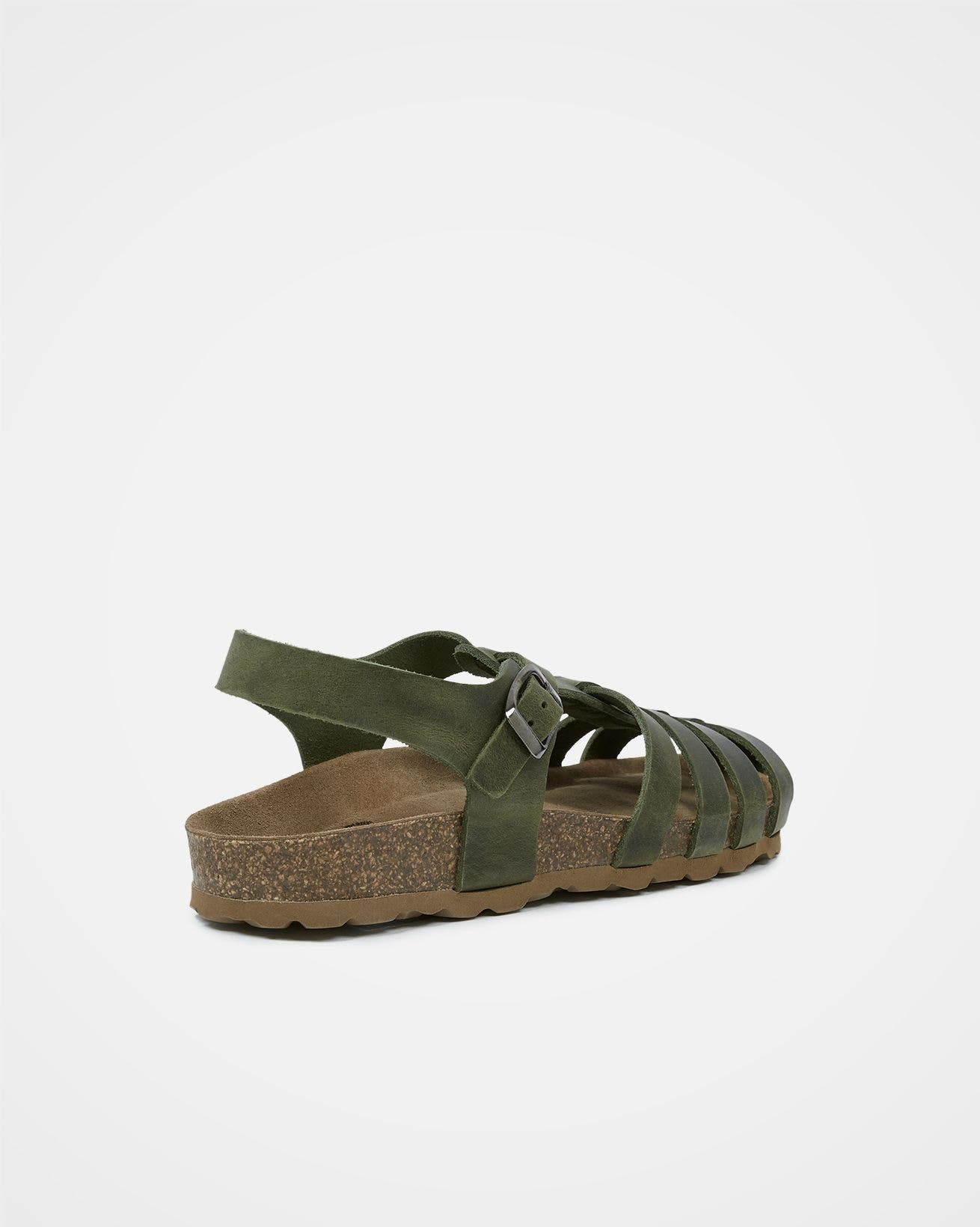 Celtic & Co. Fisherman's Sandal, Alternate, color, Olive