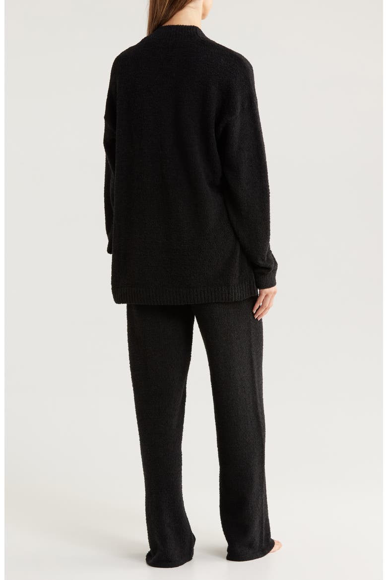 So Soft Cardigan & Lounge Pants Set, Alternate, color, BLACK