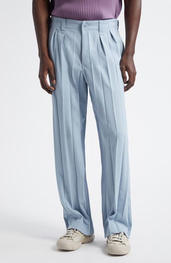 Homme Plissé Issey Miyake Edge Ensemble Pleated Straight Leg
