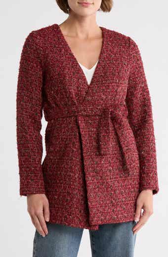 AREA STARS Calla Tweed Wrap Jacket