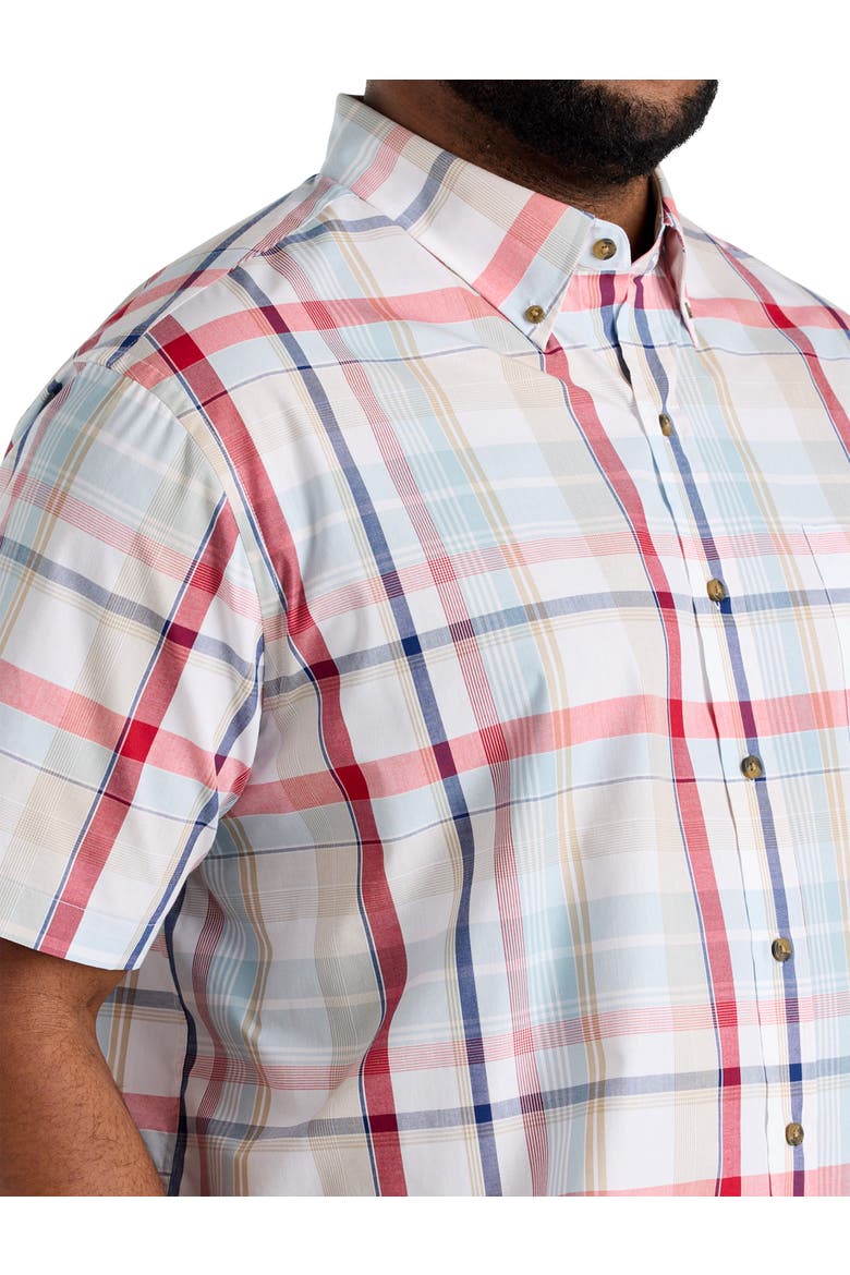 Big & Tall Easy-Care Large Plaid Sport Shirt V7, Alternate, color, MULTI