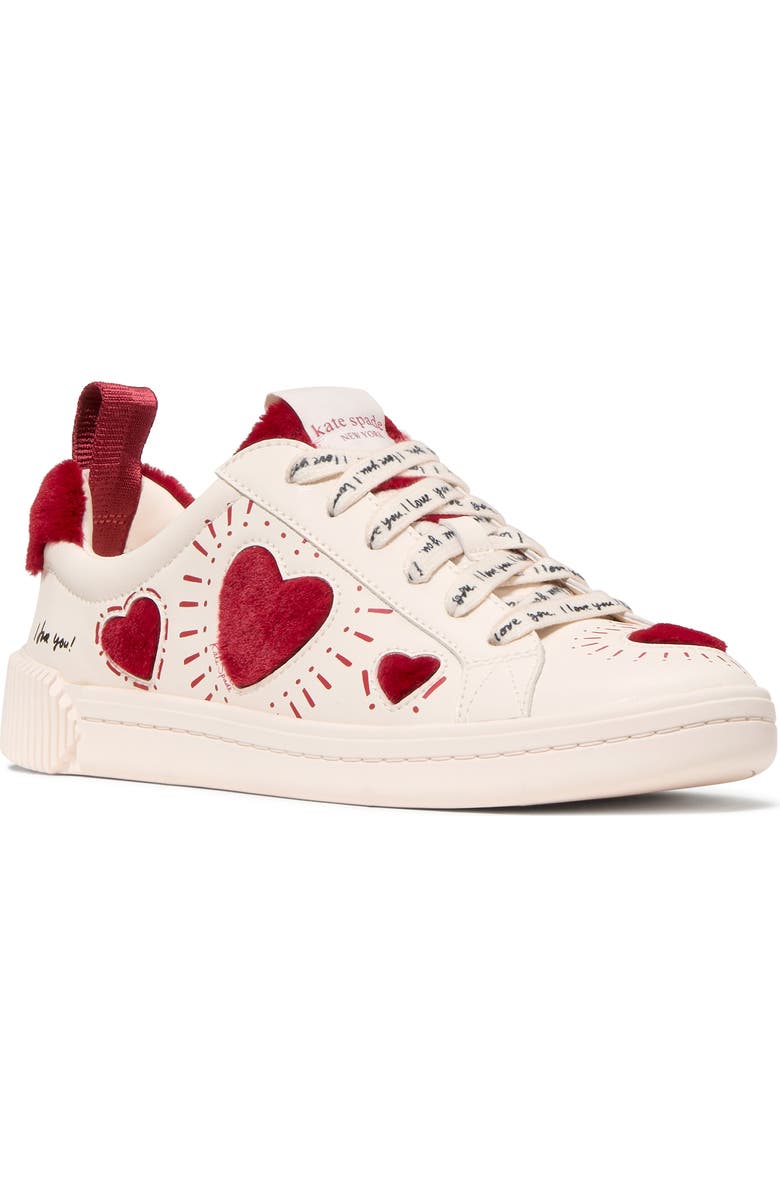 Kate Spade New York k as in kate sneaker, Main, color, Cream