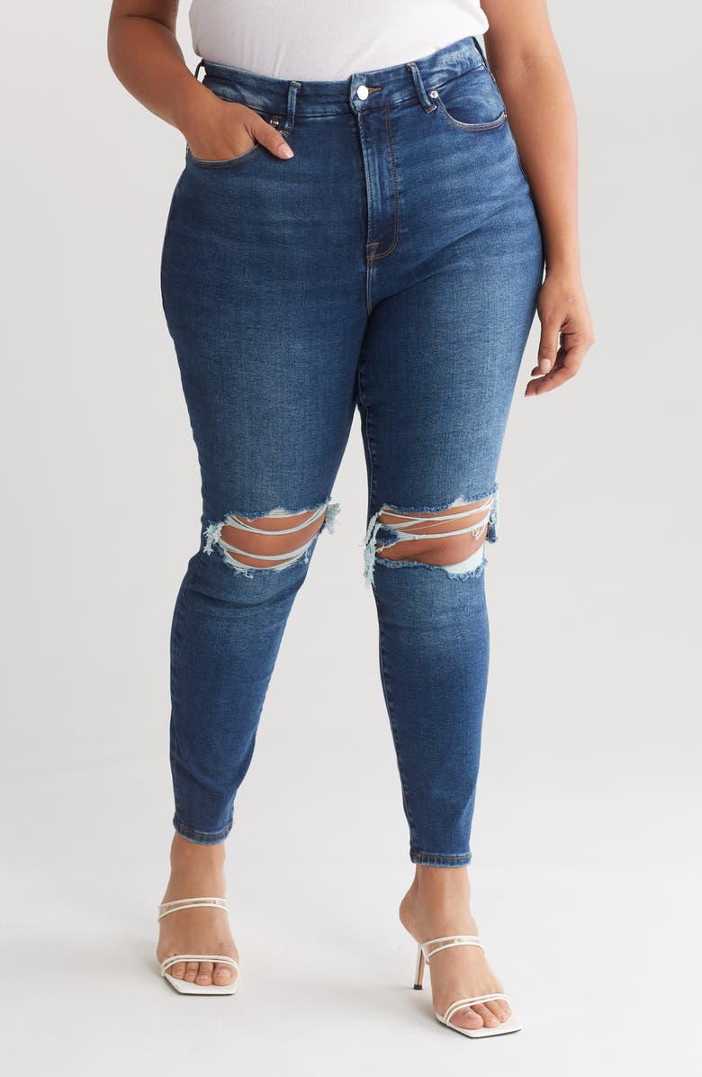 Good American Always Fits Good Leg Jeans, Main, color,