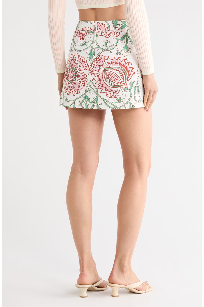 Floral Miniskirt, Alternate, color, PINK