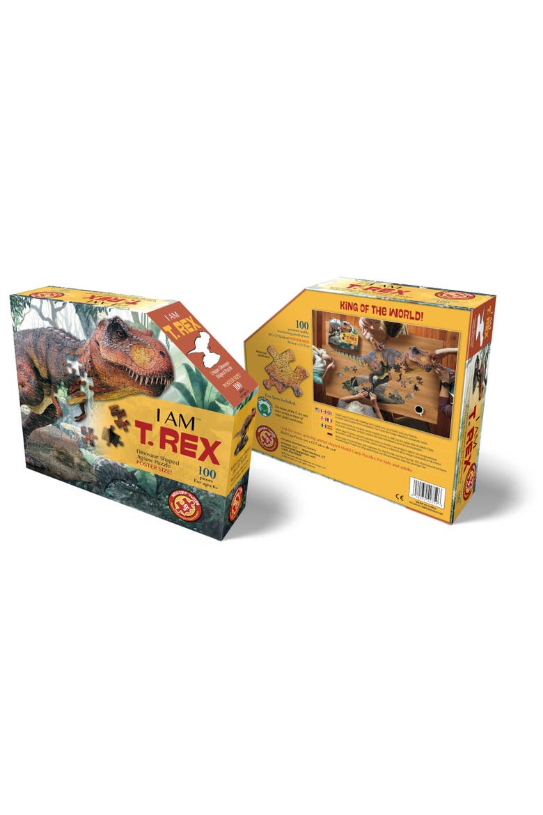 T. Rex 100 Piece Jigsaw Puzzle, Alternate, color, Multicolored