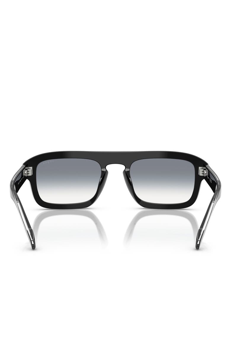VOGUE 53mm Gradient Square Sunglasses, Alternate, color, Black