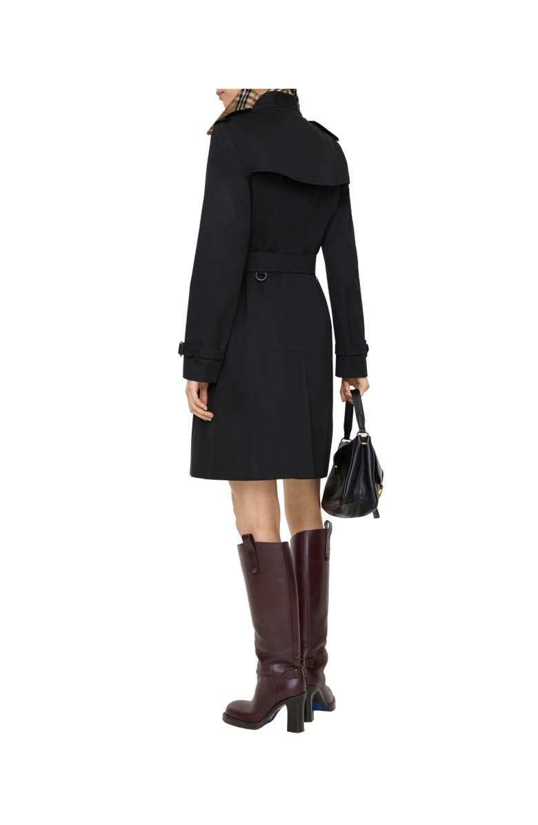 Burberry Mid-length Chelsea Heritage Trench Coat, Alternate, color, Black