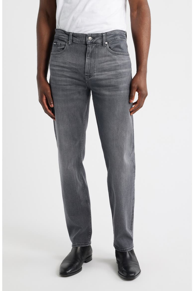 Ogden Straight Leg Jeans, Main, color, MEDIUM GREY