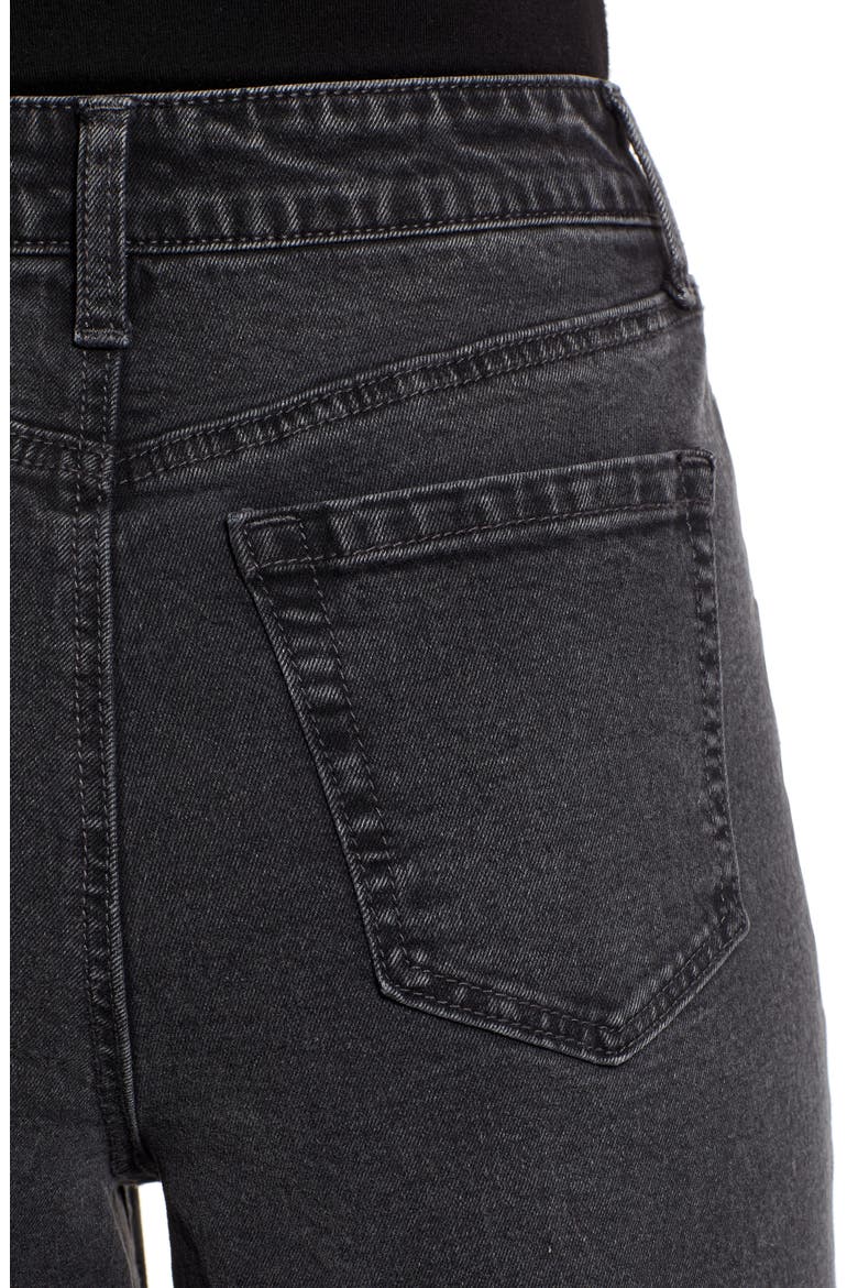 Wide Leg Crop Jeans, Alternate, color, WASHED BLACK